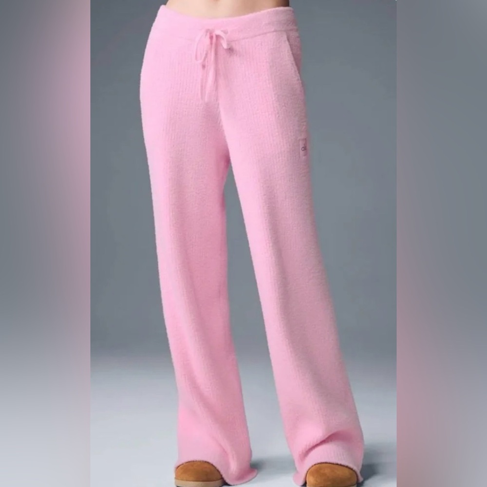 Alo Yoga Snuggle Up Sweater High Waist Wide Leg Pants | XSmall